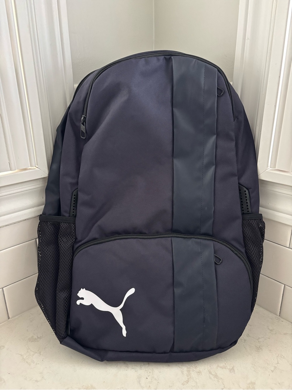 Puma Navy Backpack with White Logo